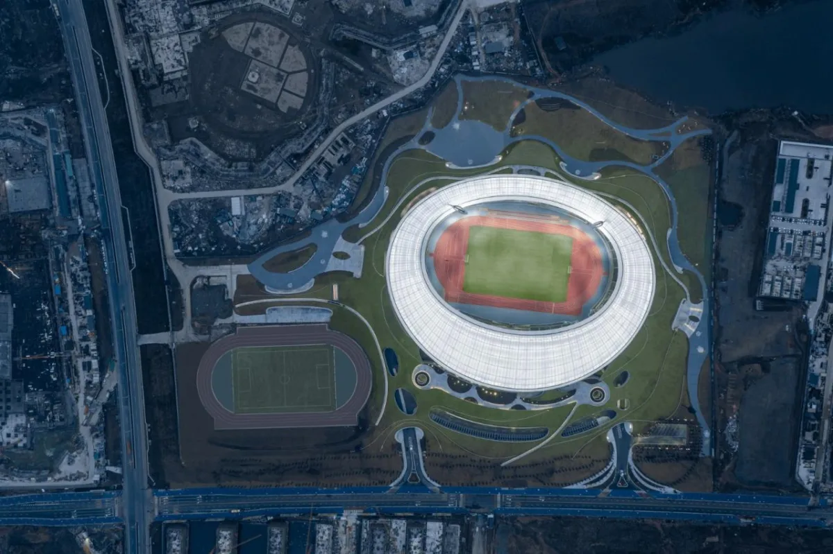 BIM建筑|全球最大覆土建筑群设计：“消失的体育场”/ MAD马岩松