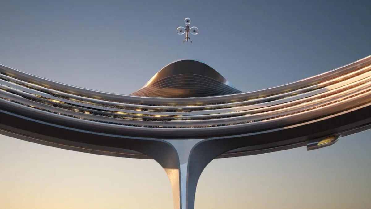 BIM建筑|都市中心环：绕世界最高摩天楼一圈 / ZNera Space