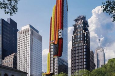 BIM建筑|弗拉尔工作室构想覆盖花朵的曼哈顿塔楼-BIM建筑网