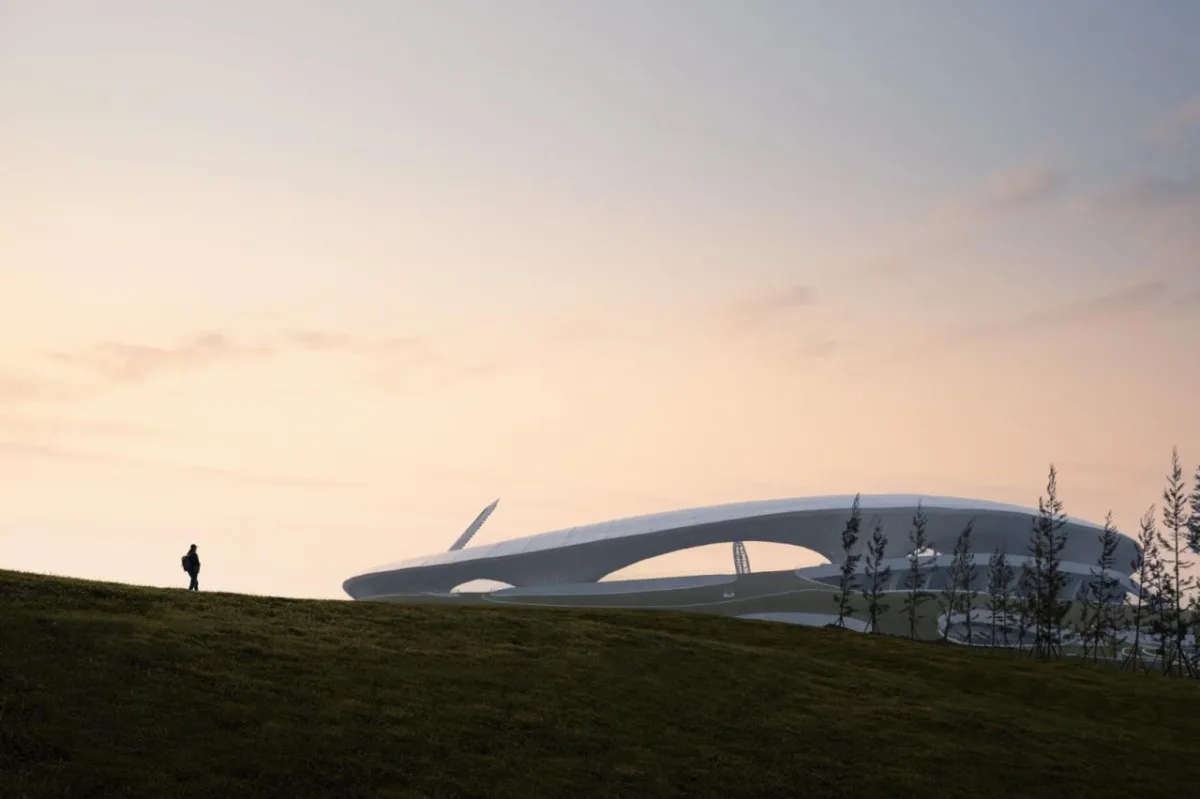 BIM建筑|全球最大覆土建筑群设计：“消失的体育场”/ MAD马岩松