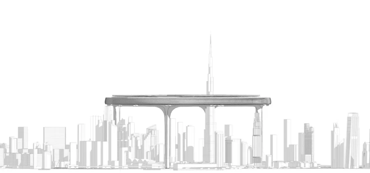 BIM建筑|都市中心环：绕世界最高摩天楼一圈 / ZNera Space