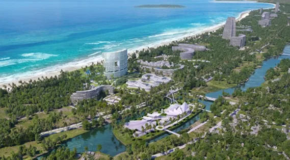 BIM建筑|奥雷·舍人在三亚设计带空中花园的地平线酒店