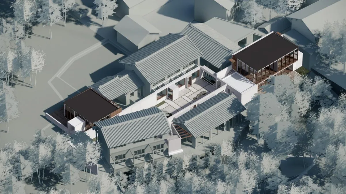 BIM建筑|建造：立足于现实-村里的隐山岚 / 合造社