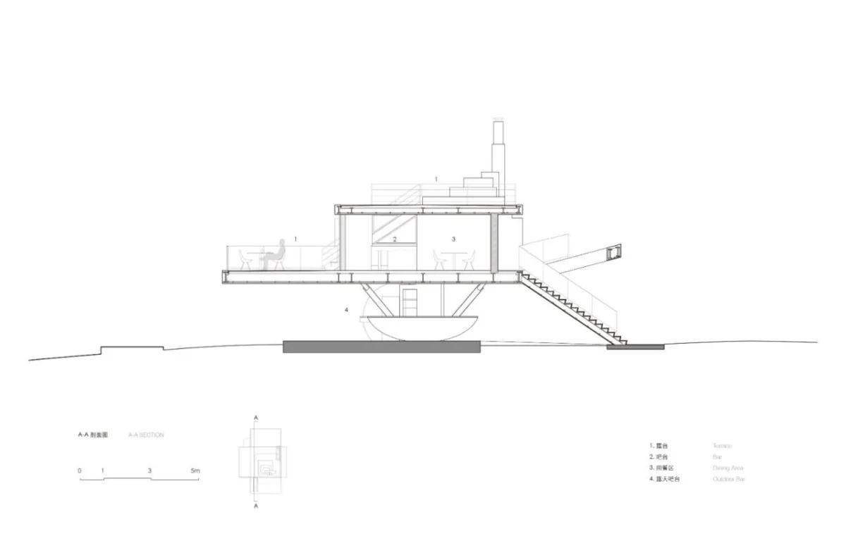 BIM建筑|海边浮亭 / 迹·建筑事务所（TAO）
