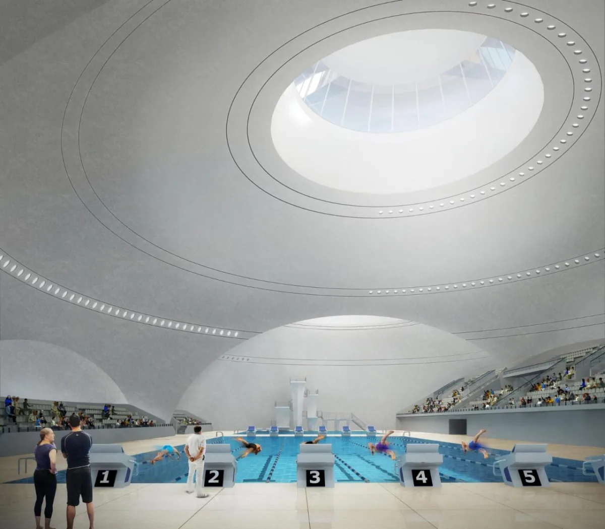 BIM建筑|全球最大覆土建筑群设计：“消失的体育场”/ MAD马岩松