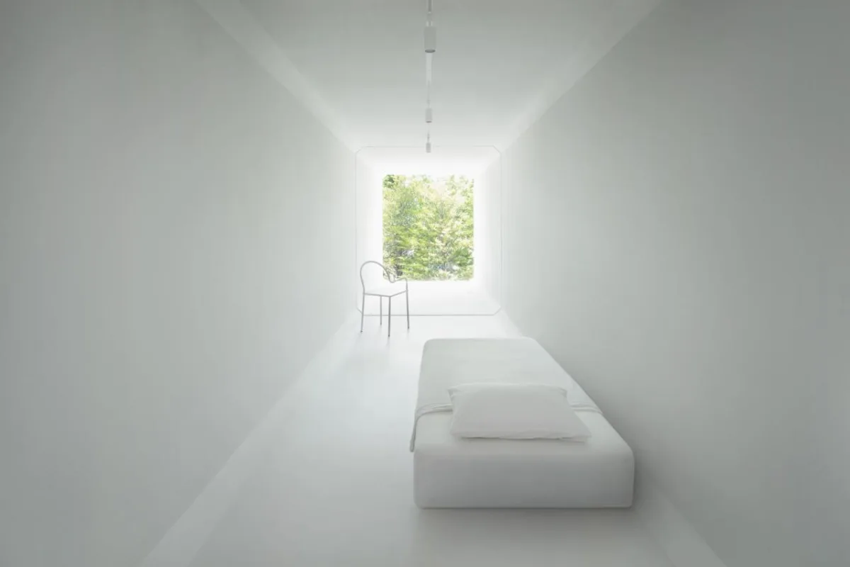 BIM建筑|日本长野极简酒店 Culvert，预制混凝土隧道 / nendo