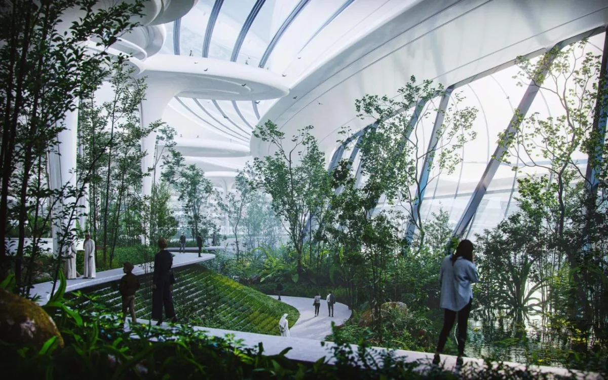 BIM建筑|都市中心环：绕世界最高摩天楼一圈 / ZNera Space