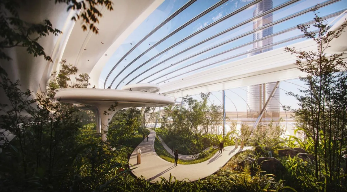 BIM建筑|都市中心环：绕世界最高摩天楼一圈 / ZNera Space