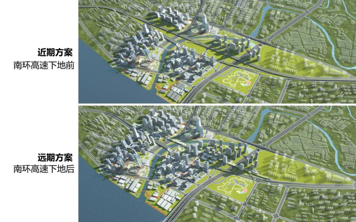 BIM建筑|广州海珠创新湾门户枢纽城市设计暨核心地块建筑概念设计 / 林同棪国际中国