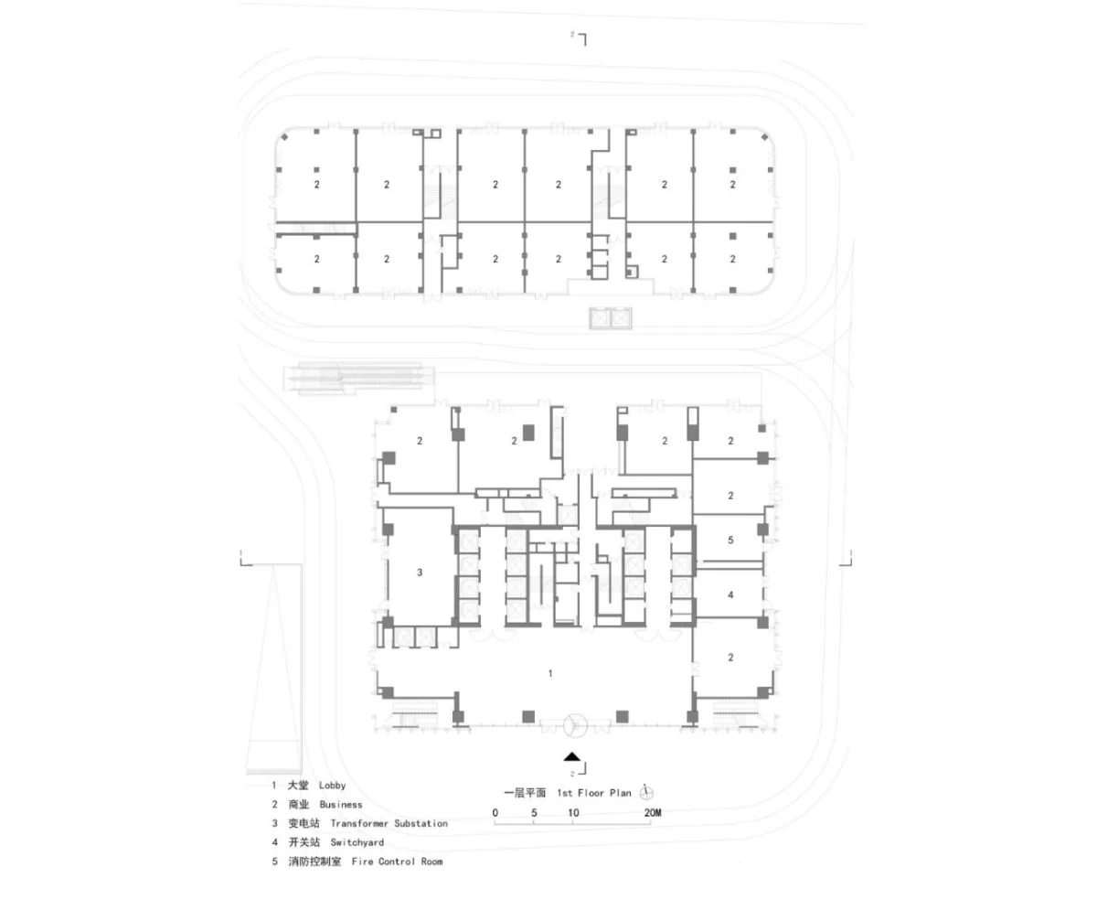 BIM建筑|高铁新城商务新地标·芯光大厦 / 简和建筑