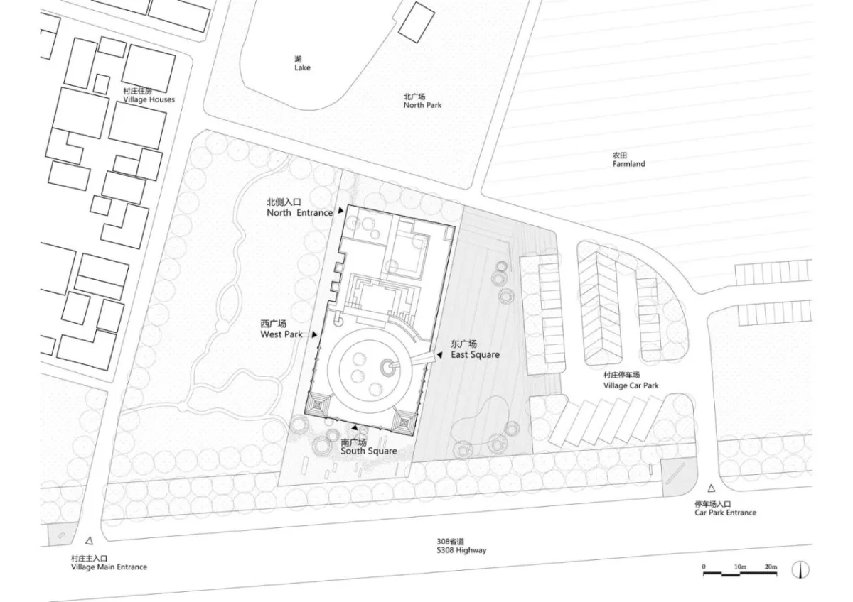 BIM建筑|云寨村社区活动中心 / 清华大学建筑设计研究院