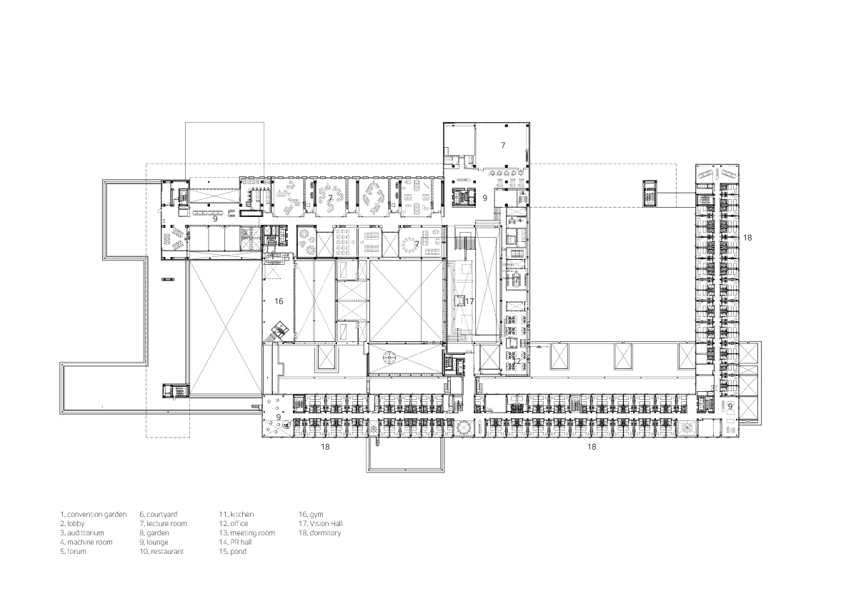 BIM建筑|韩国现代集团全球合作伙伴中心+庆州大学校园区 / Hyunjun Mihn + mp_art architects
