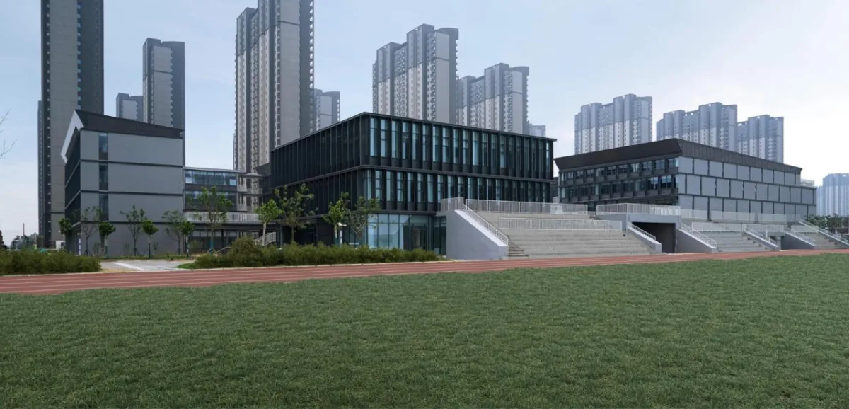 BIM建筑|郑州航空港第八安置区配套中学暨郑州第130中学 / 上海联创设计集团