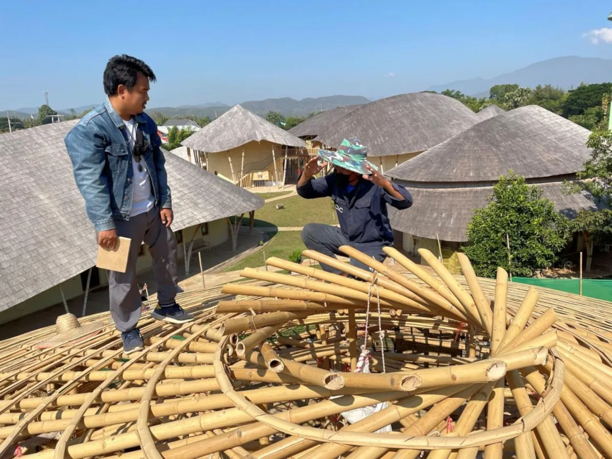 BIM建筑|竹结构建筑，Panyaden 中学图书馆 / Chiangmai Life Architects