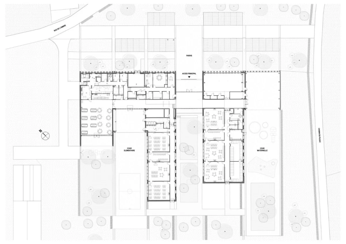 BIM建筑|Les Coteaux Fleuris 学校 / HEMAA Architectes + Hesters Oyon