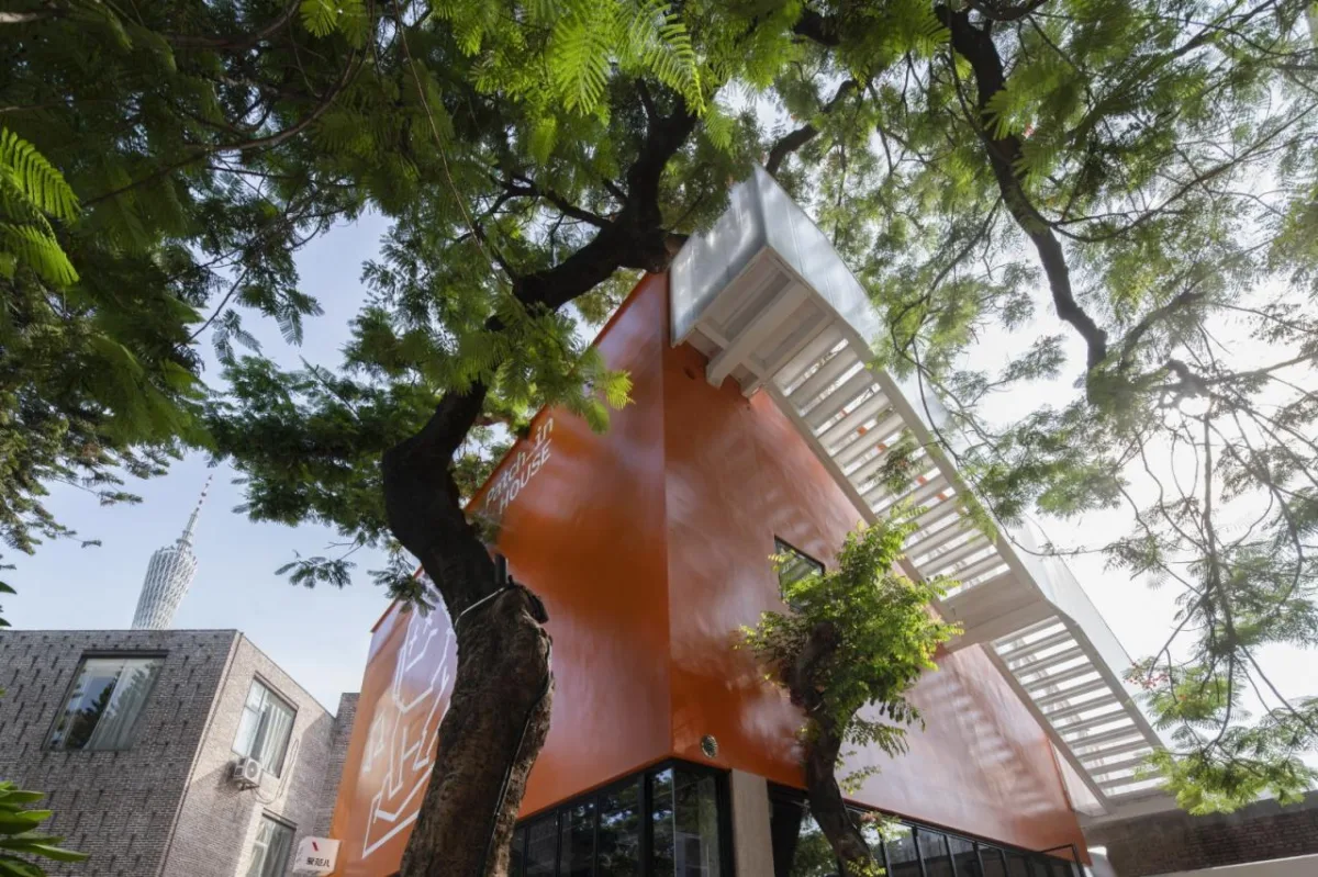 BIM建筑|工业遗址世界里的橙色糖果-未来社HOUSE / Wutopia Lab
