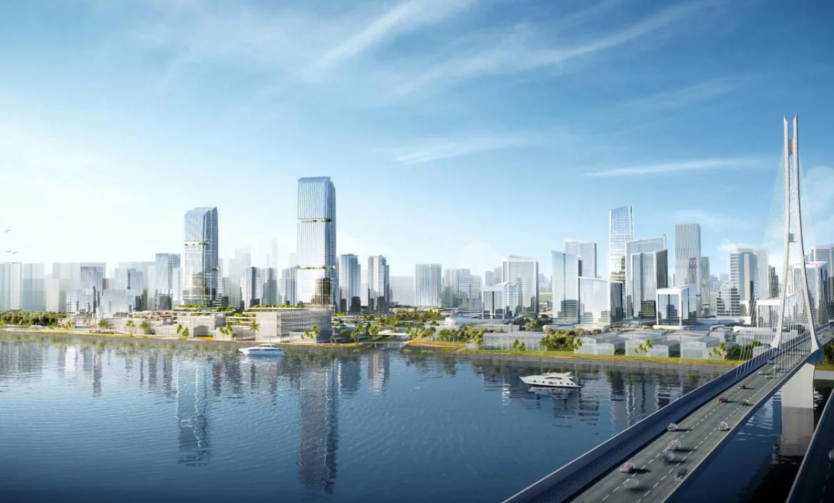 BIM建筑|广州海珠创新湾门户枢纽城市设计暨核心地块建筑概念设计 / 林同棪国际中国