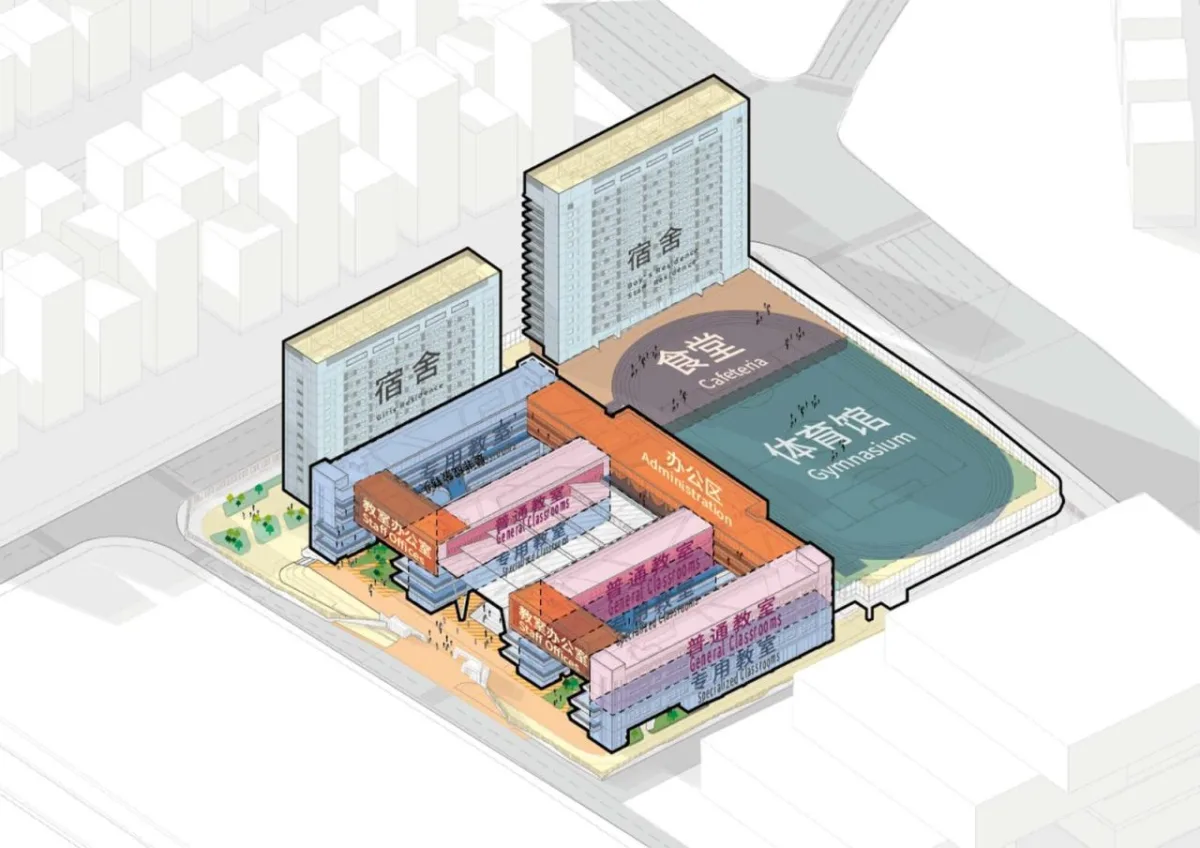 BIM建筑|深圳市红山中学 / 华阳国际设计
