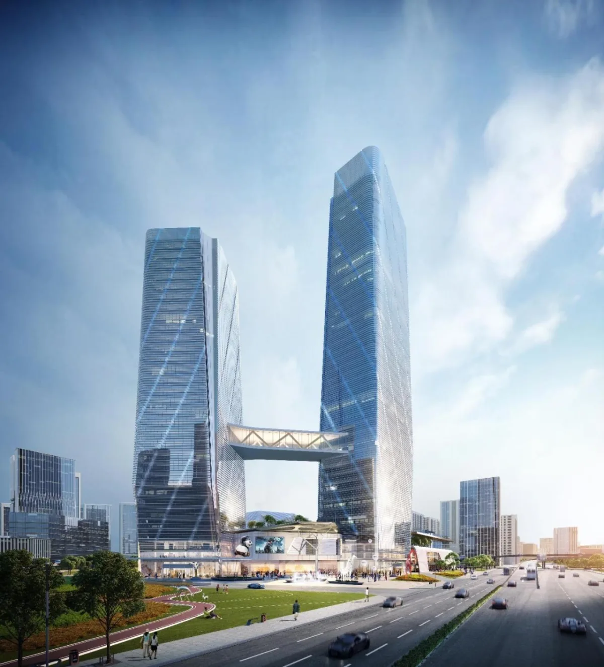 BIM建筑|广州海珠创新湾门户枢纽城市设计暨核心地块建筑概念设计 / 林同棪国际中国