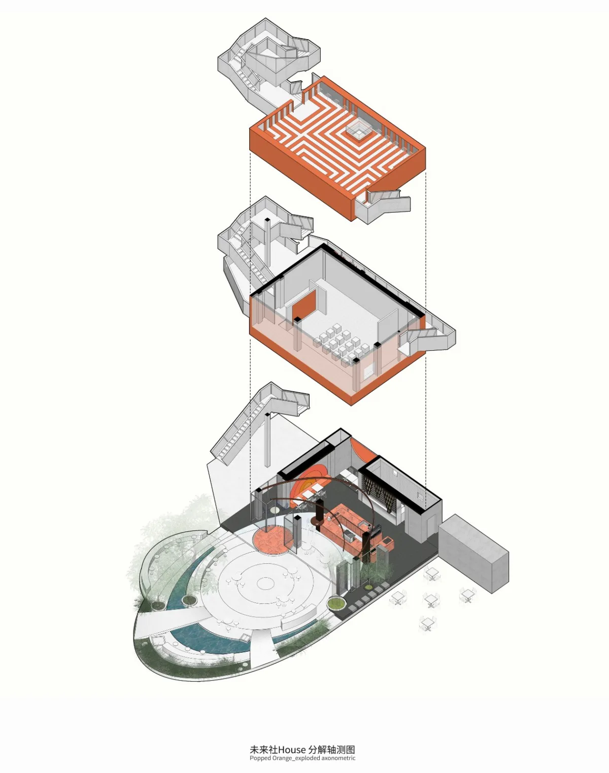 BIM建筑|工业遗址世界里的橙色糖果-未来社HOUSE / Wutopia Lab
