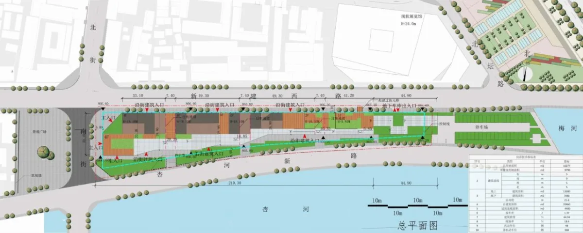 BIM建筑|古典之鱼——沁水杏河商业带 / 宽建筑 & 北京城建设计发展集团