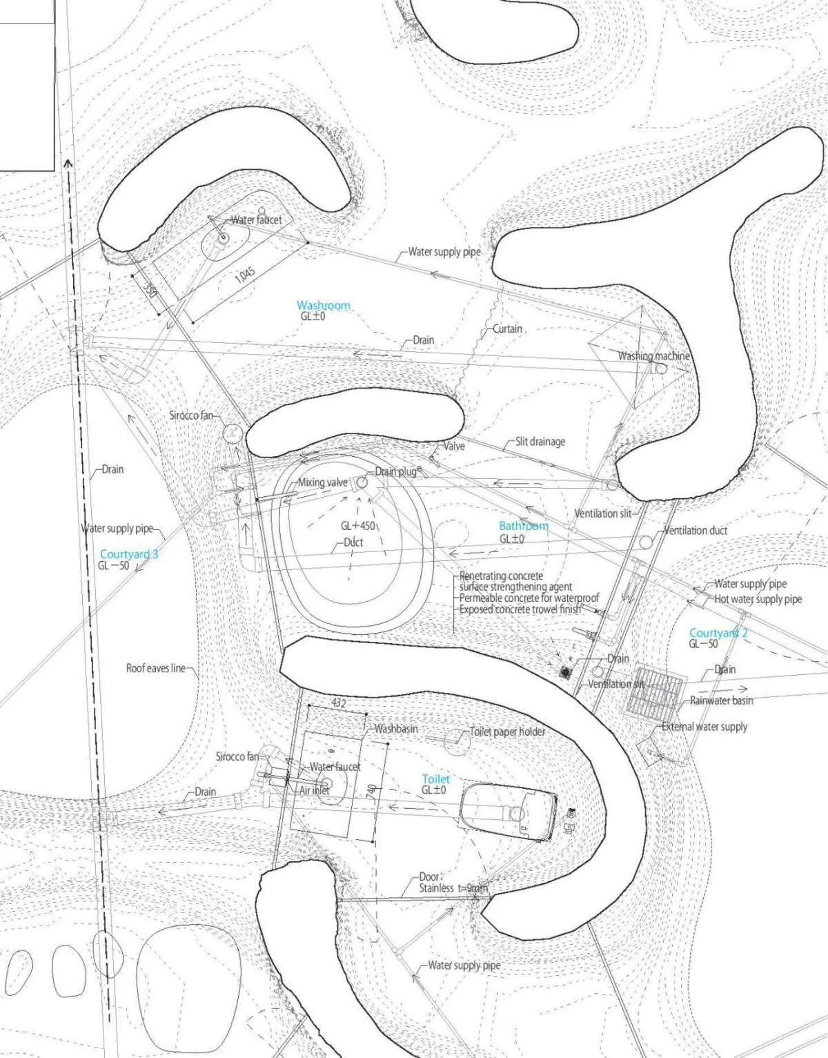 BIM建筑|住宅与餐厅「Maison Owl」 / 石上纯也建筑事务所