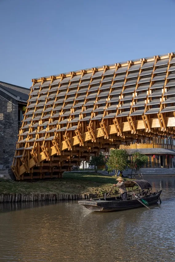 BIM建筑|罗工作室在中国水乡完成复杂的木桥