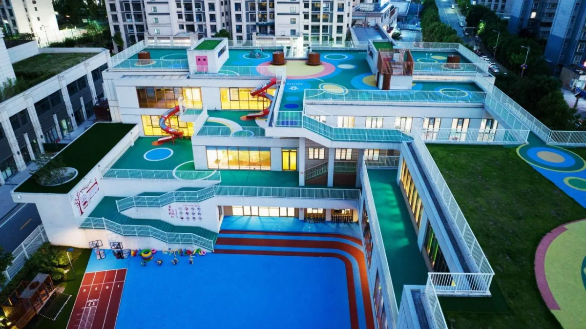 BIM建筑|这可能是小城幼儿园的天花板了：陕西安康高新第五幼儿园 / UUA建筑师事务所