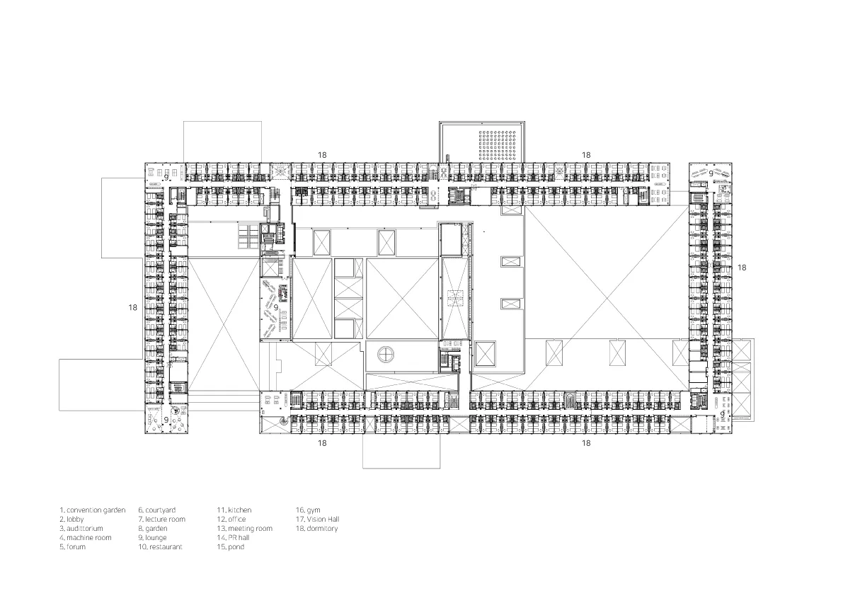 BIM建筑|韩国现代集团全球合作伙伴中心+庆州大学校园区 / Hyunjun Mihn + mp_art architects
