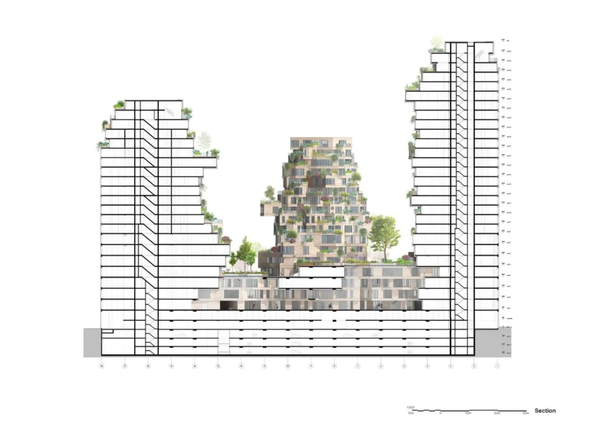 BIM建筑|“山谷”塔楼群 / MVRDV