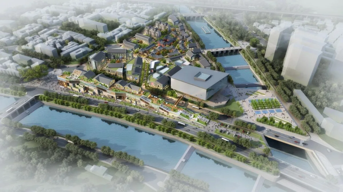 BIM建筑|古典之鱼——沁水杏河商业带 / 宽建筑 & 北京城建设计发展集团