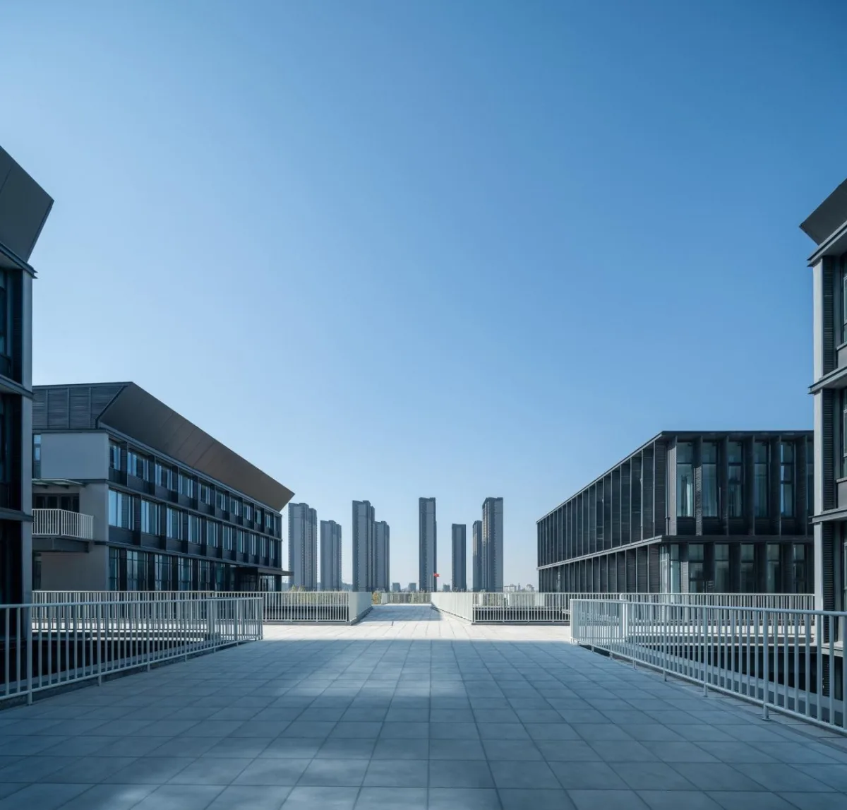 BIM建筑|郑州航空港第八安置区配套中学暨郑州第130中学 / 上海联创设计集团