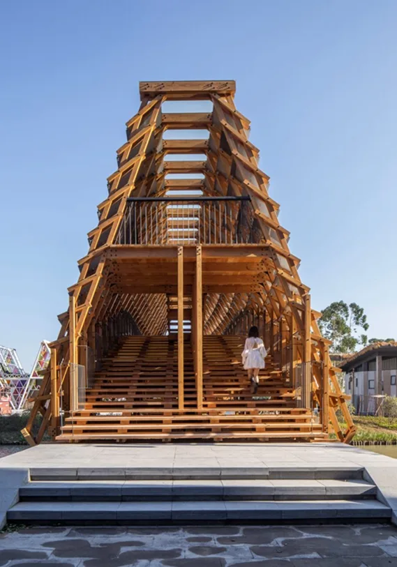 BIM建筑|罗工作室在中国水乡完成复杂的木桥