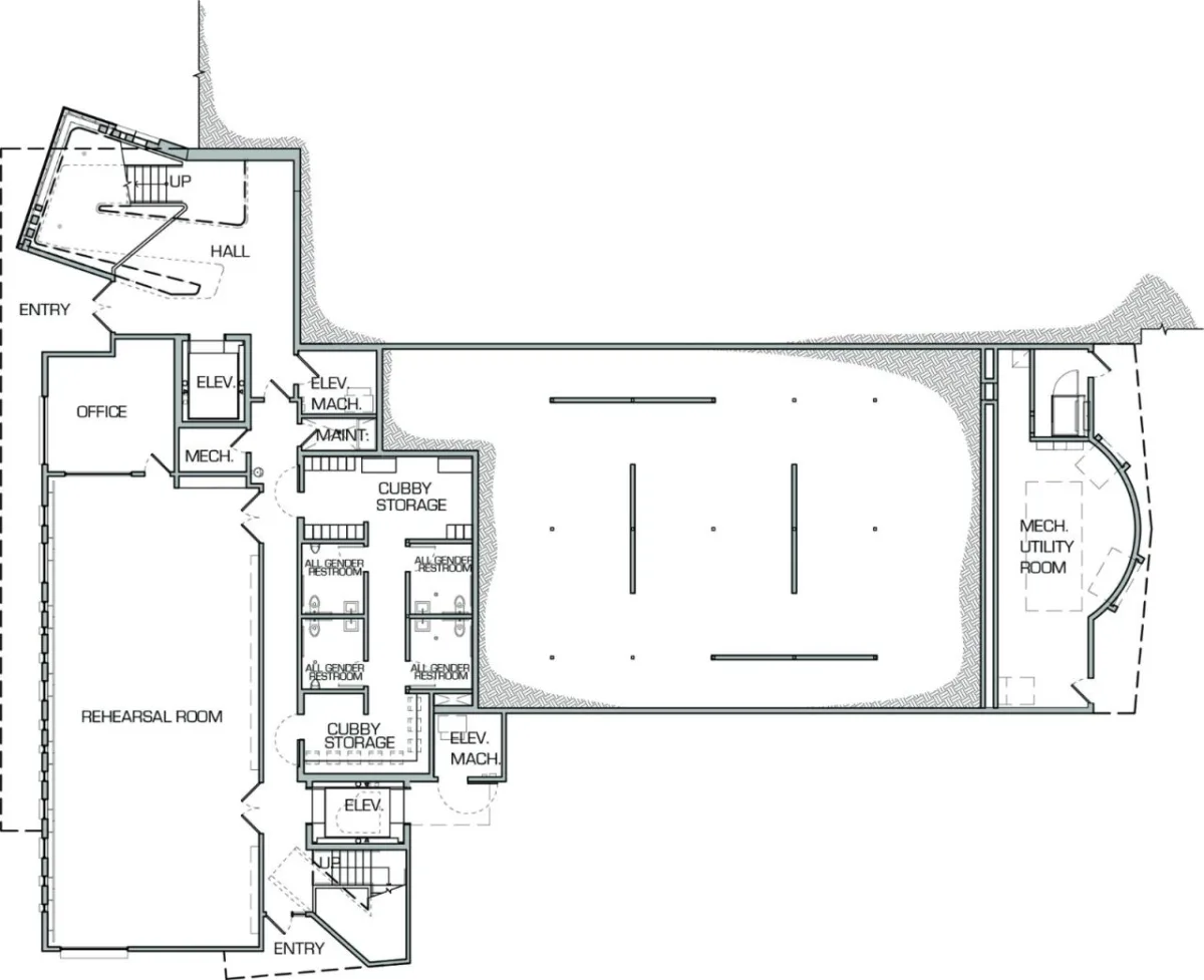 BIM建筑|Glorya Kaufman 表演艺术中心 / AUX Architecture