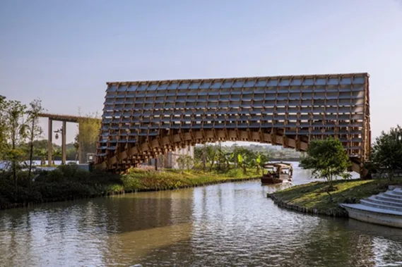 BIM建筑|罗工作室在中国水乡完成复杂的木桥