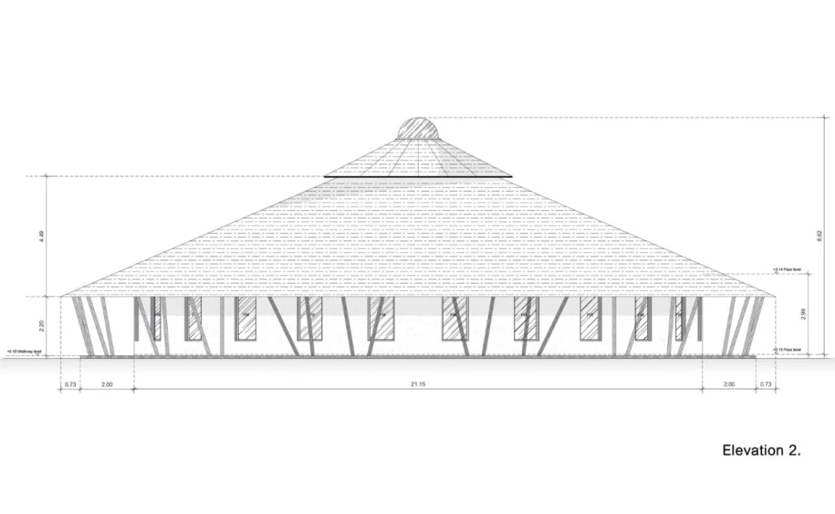 BIM建筑|竹结构建筑，Panyaden 中学图书馆 / Chiangmai Life Architects