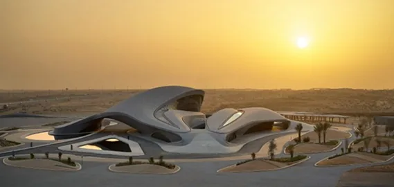 BIM建筑|扎哈工作室设计沙丘般的比耶总部