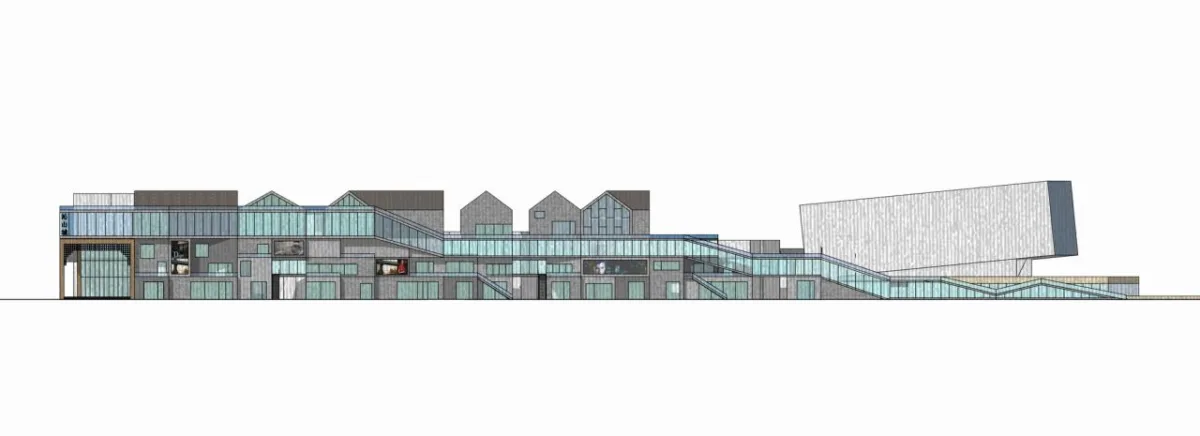 BIM建筑|古典之鱼——沁水杏河商业带 / 宽建筑 & 北京城建设计发展集团