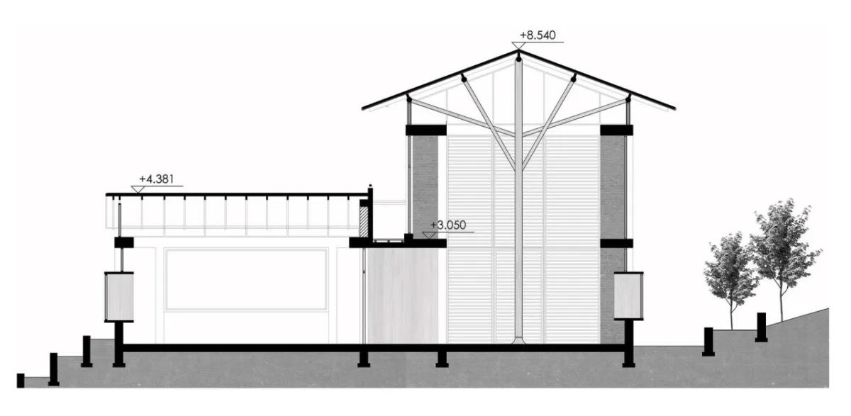 BIM建筑|安石乡村书局 / 锋茂建筑