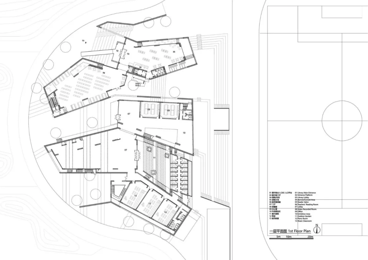 BIM建筑|友兰中学图艺综合楼 / WAU建筑事务所