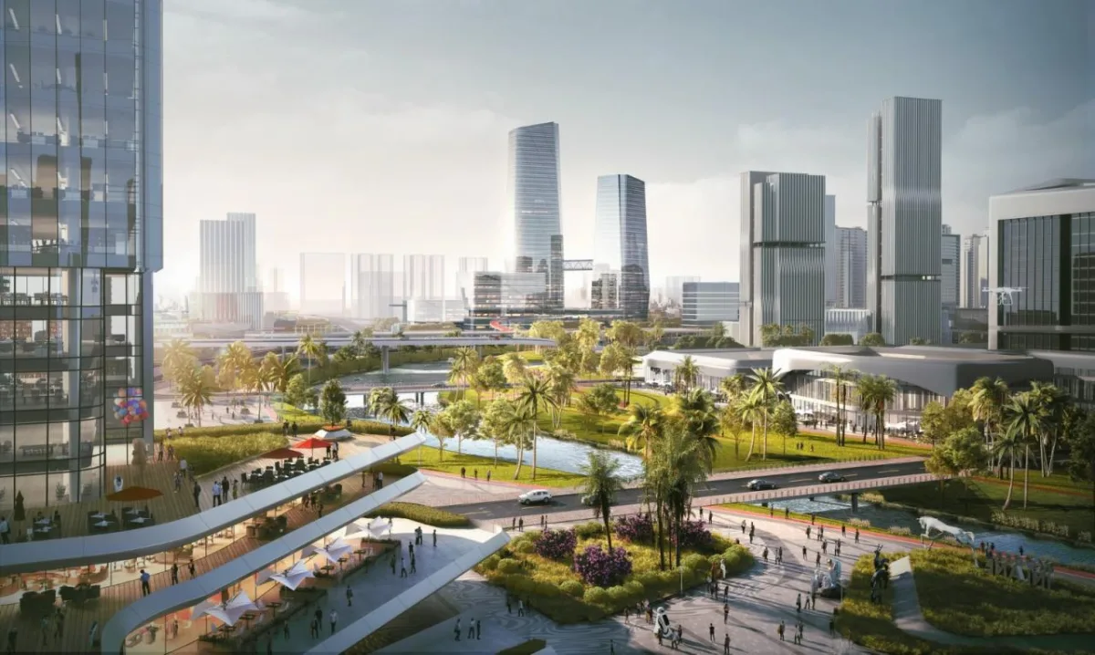 BIM建筑|广州海珠创新湾门户枢纽城市设计暨核心地块建筑概念设计 / 林同棪国际中国