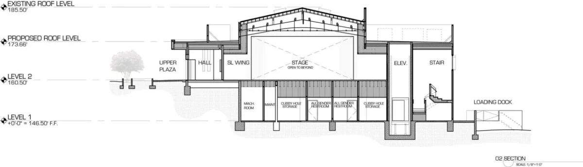 BIM建筑|Glorya Kaufman 表演艺术中心 / AUX Architecture
