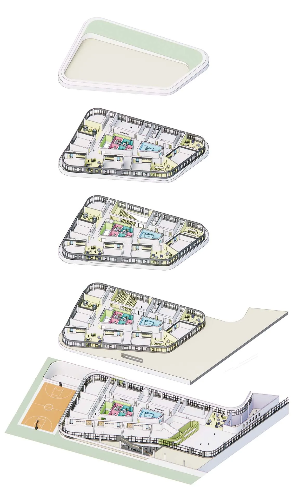 BIM建筑|清华大学附属中学广华学校 / 北京市建筑设计研究院