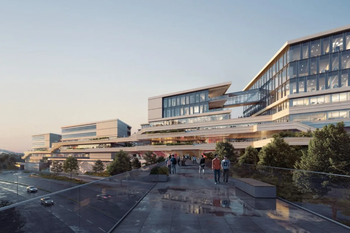 BIM建筑|香港城市大学（东莞）校园，平行四边形网络 / HENN海茵建筑