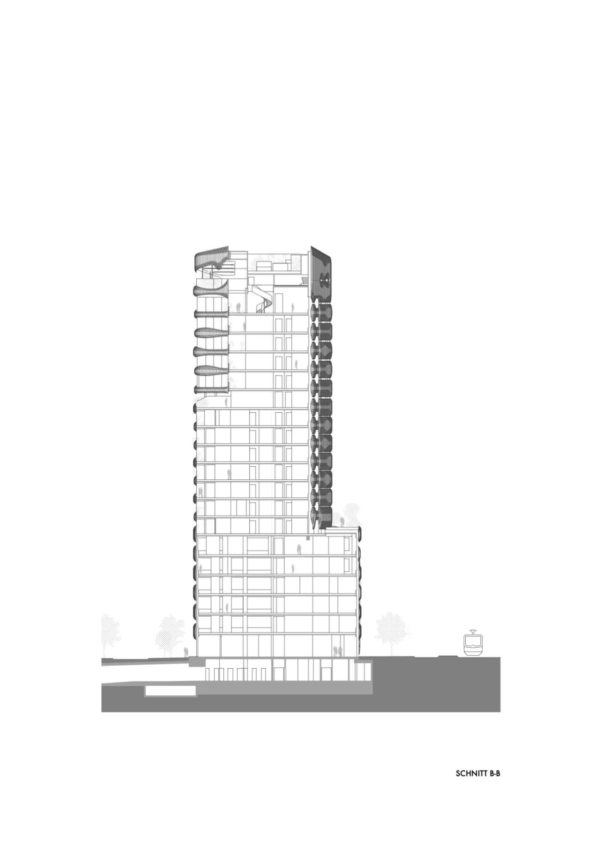 BIM建筑|RKM740“拉链” 塔楼 / J. Mayer H. Architects