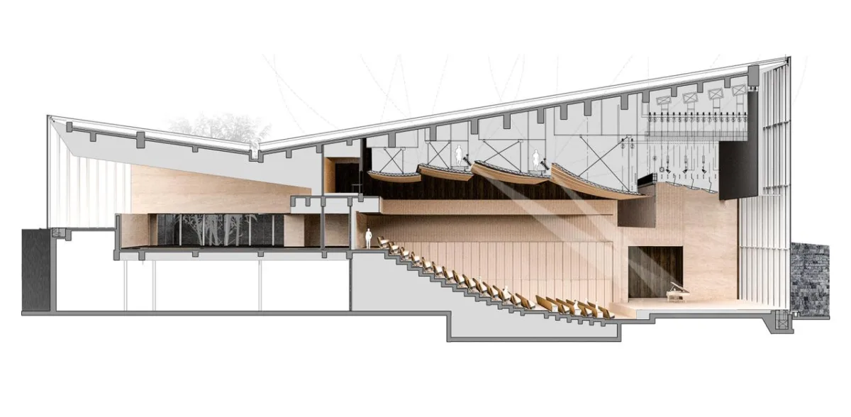 BIM建筑|雅达剧院：山林与舞台 / goa大象设计