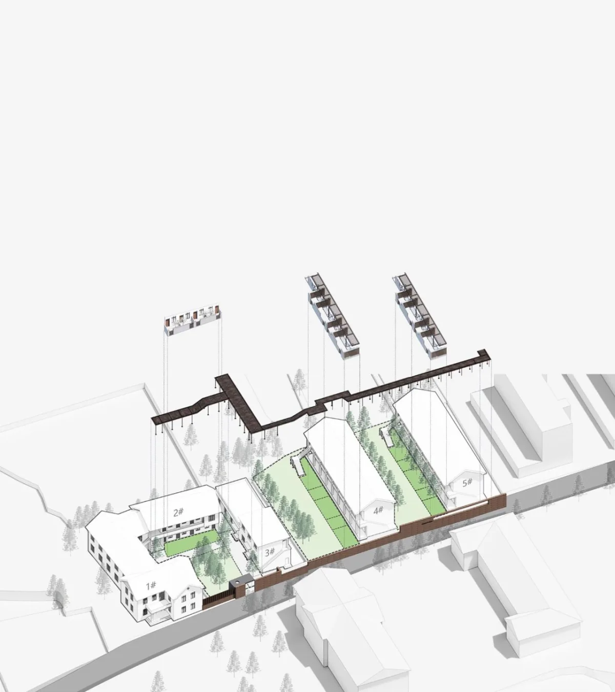 BIM建筑|龙游溪口镇乡村未来社区圃舍·溪口共享民宿 / 上海严旸建筑设计工作室