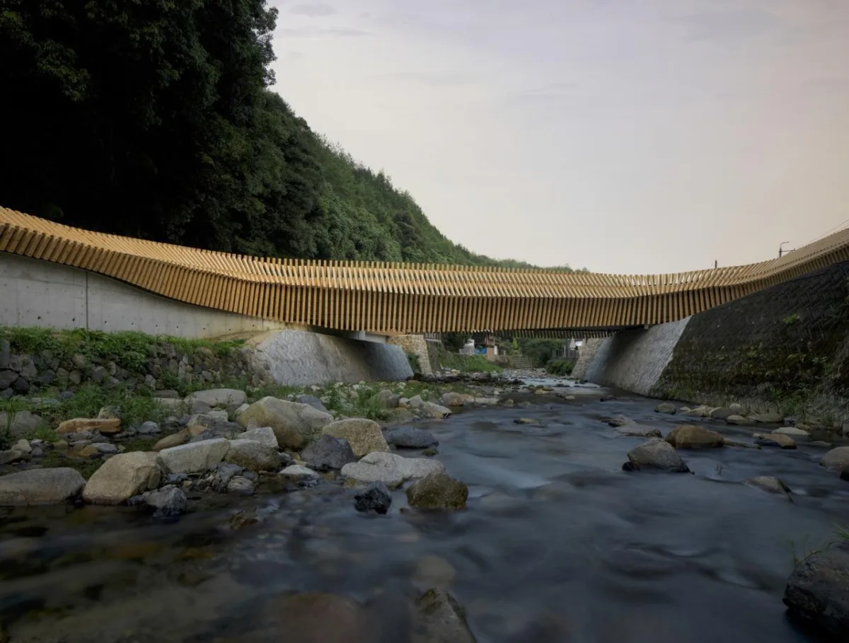 BIM建筑|传统木工技艺与现代计算科技相结合，久杉桥 / 隈研吾建筑都市设计事务所