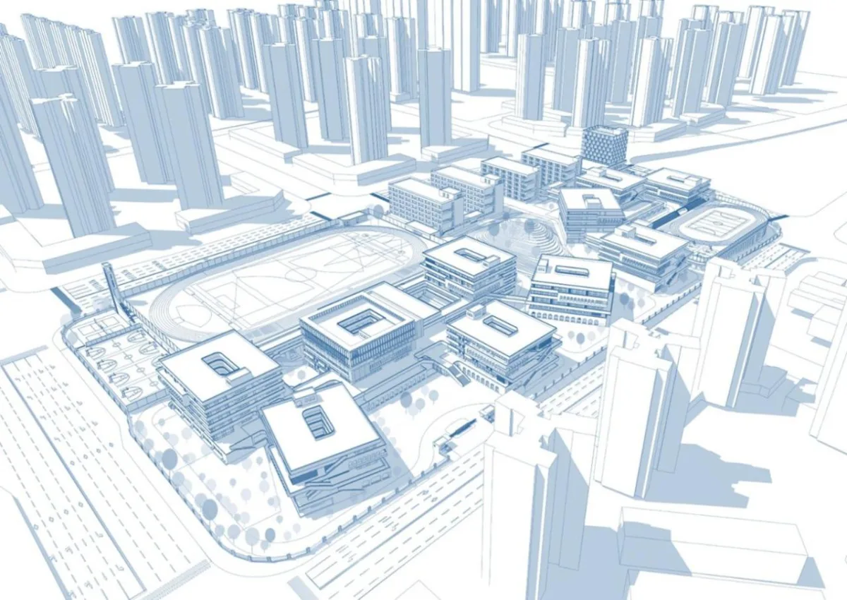 BIM建筑|台山市广旭实验学校 / 象外营造工作室