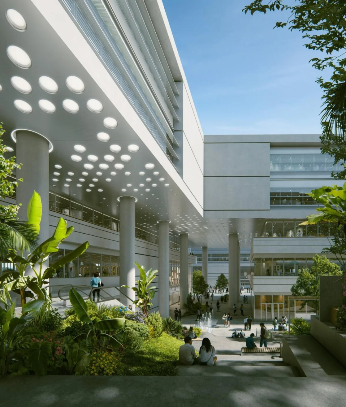 BIM建筑|香港城市大学（东莞）校园，平行四边形网络 / HENN海茵建筑